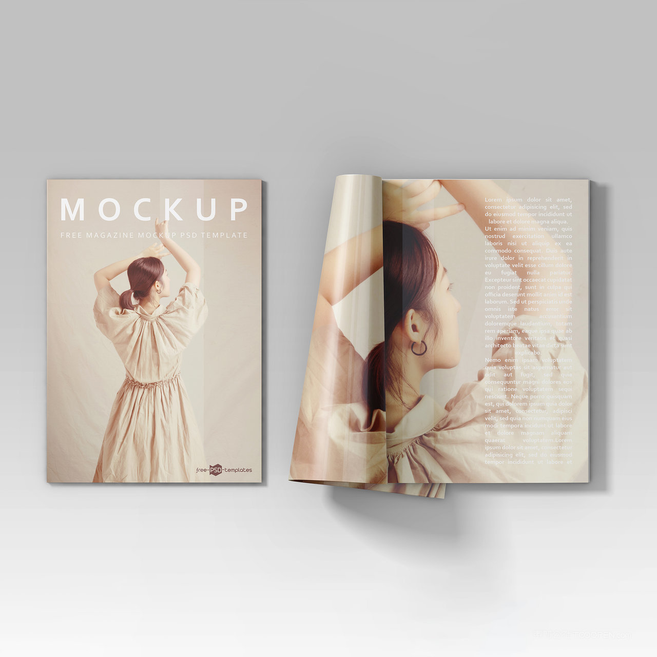 画册A4杂志贴图样机