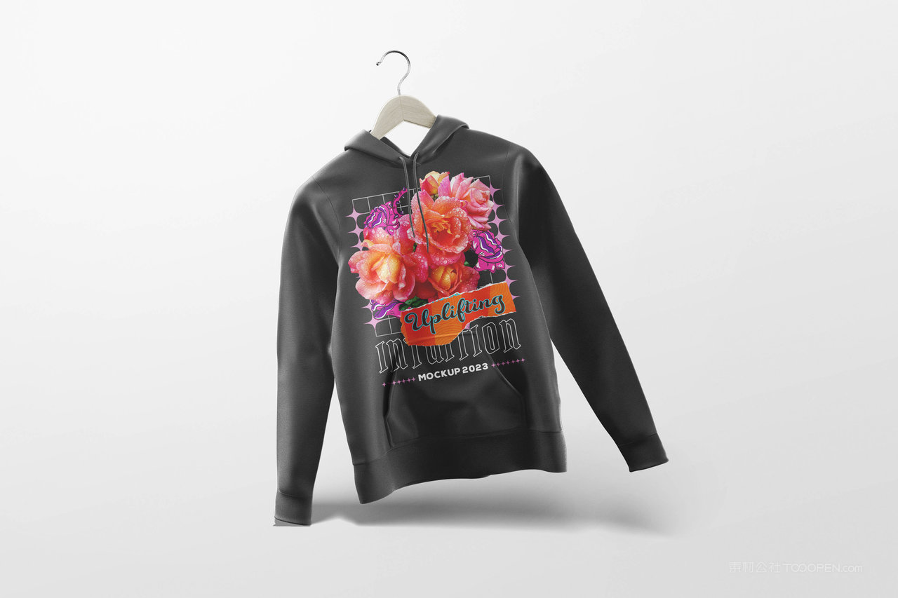 晾挂女款连帽衫样机