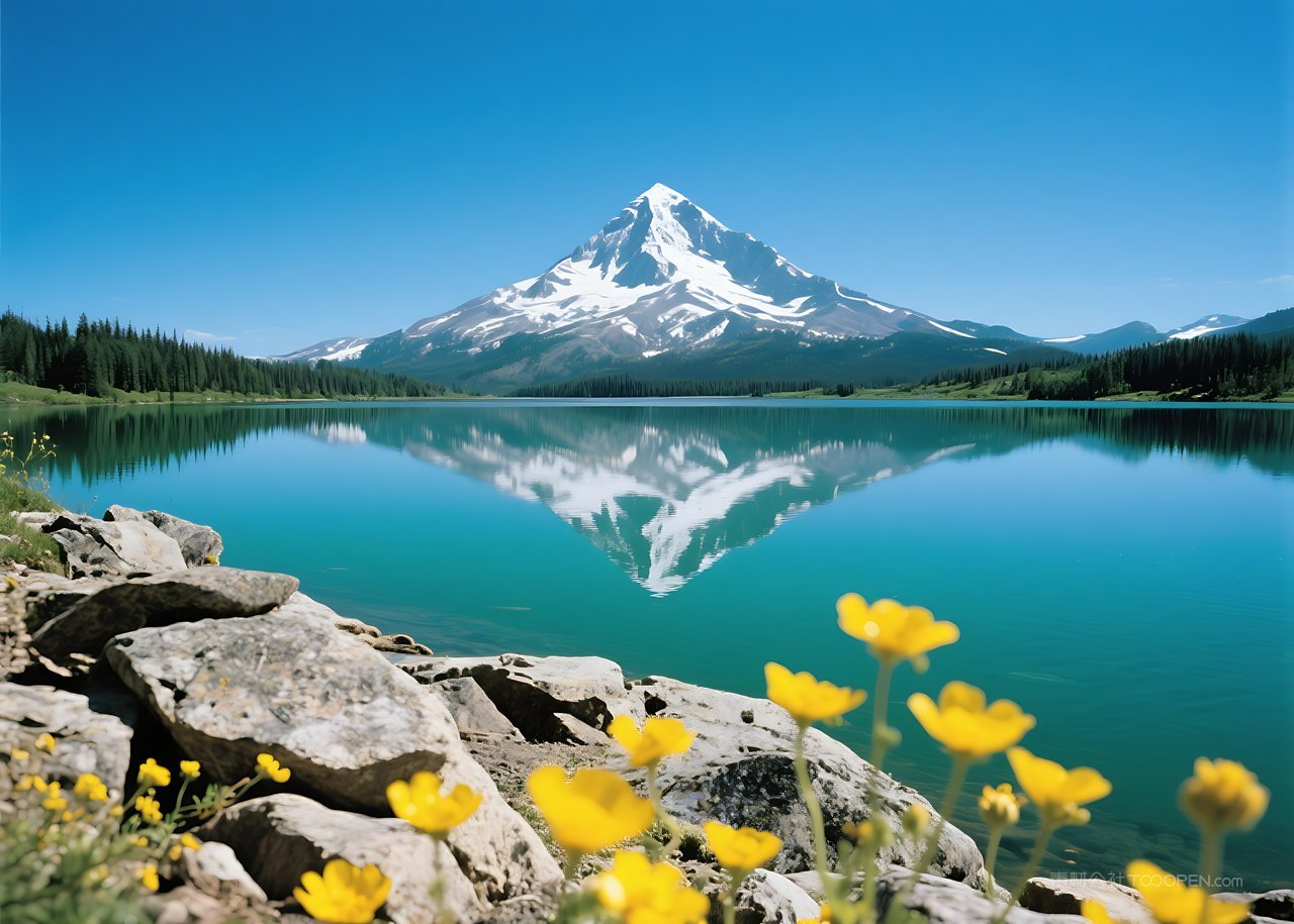 自然唯美风景天空山峰景观山水