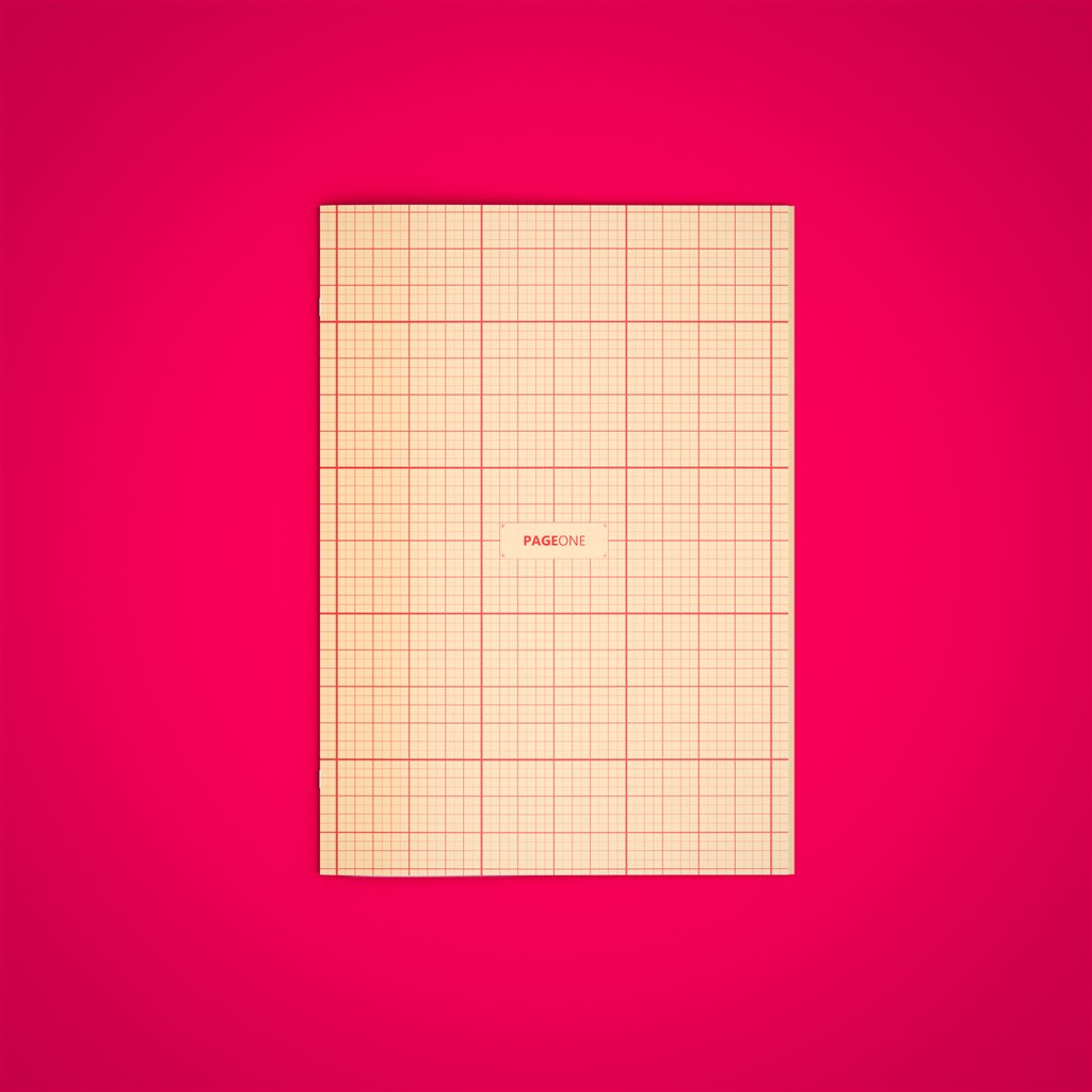 红色格纹画册样机