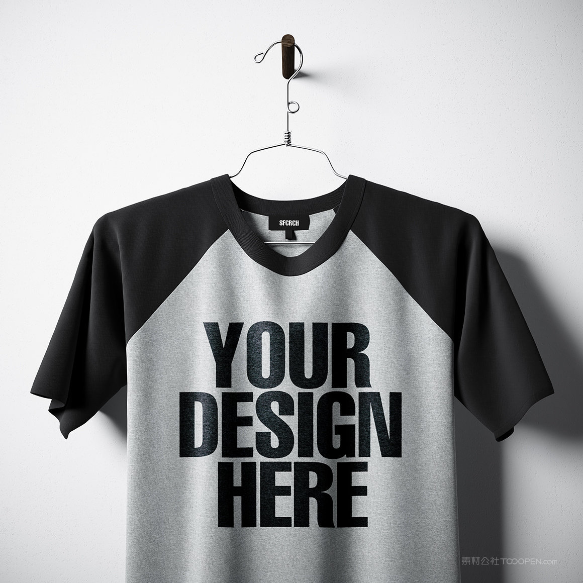 悬挂t恤衫样机