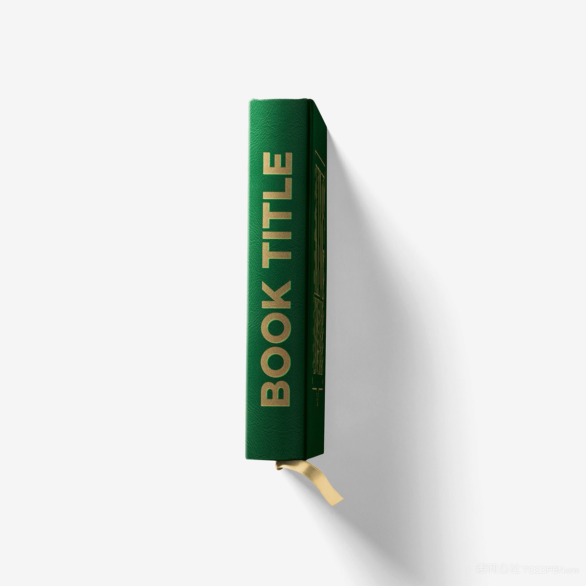 精装书本侧面贴图样机