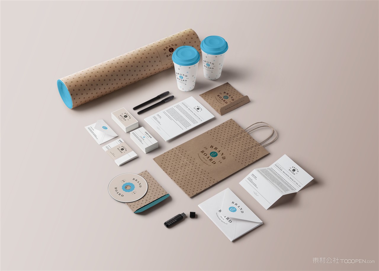 圆通包装一次性纸杯名片贺卡信封名片信纸光盘封面手提袋优盘样机
