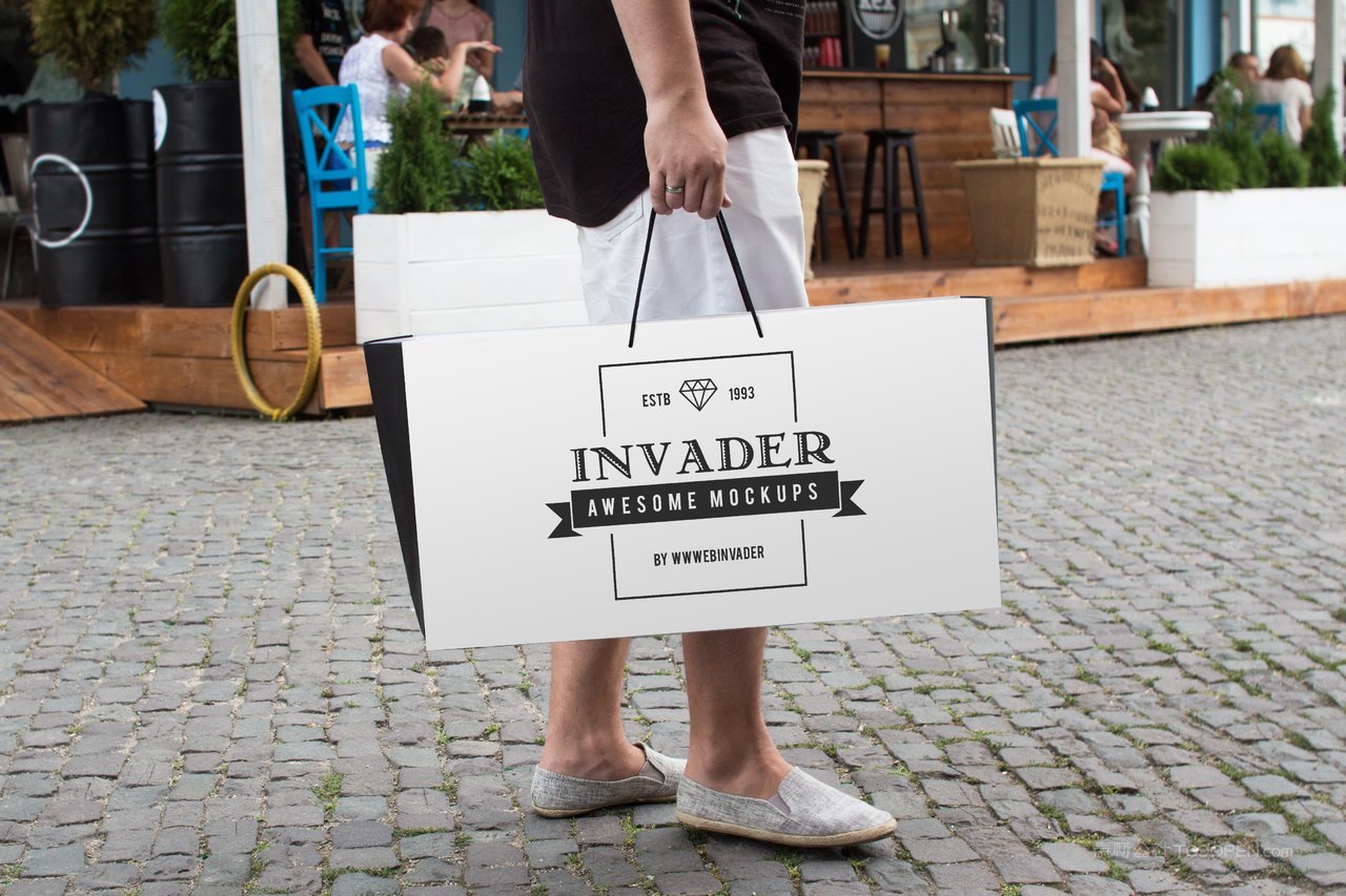 手提袋效果样机素材