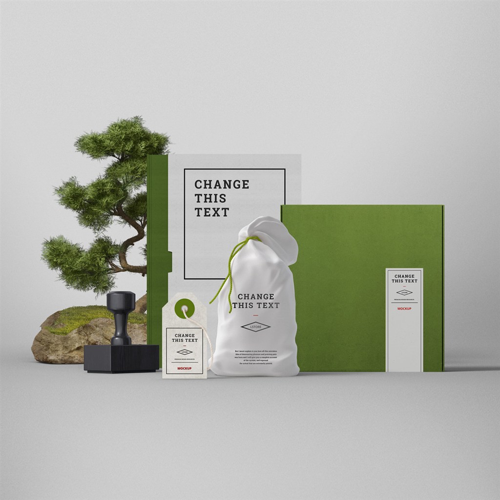 化妆品VI设计模板样机