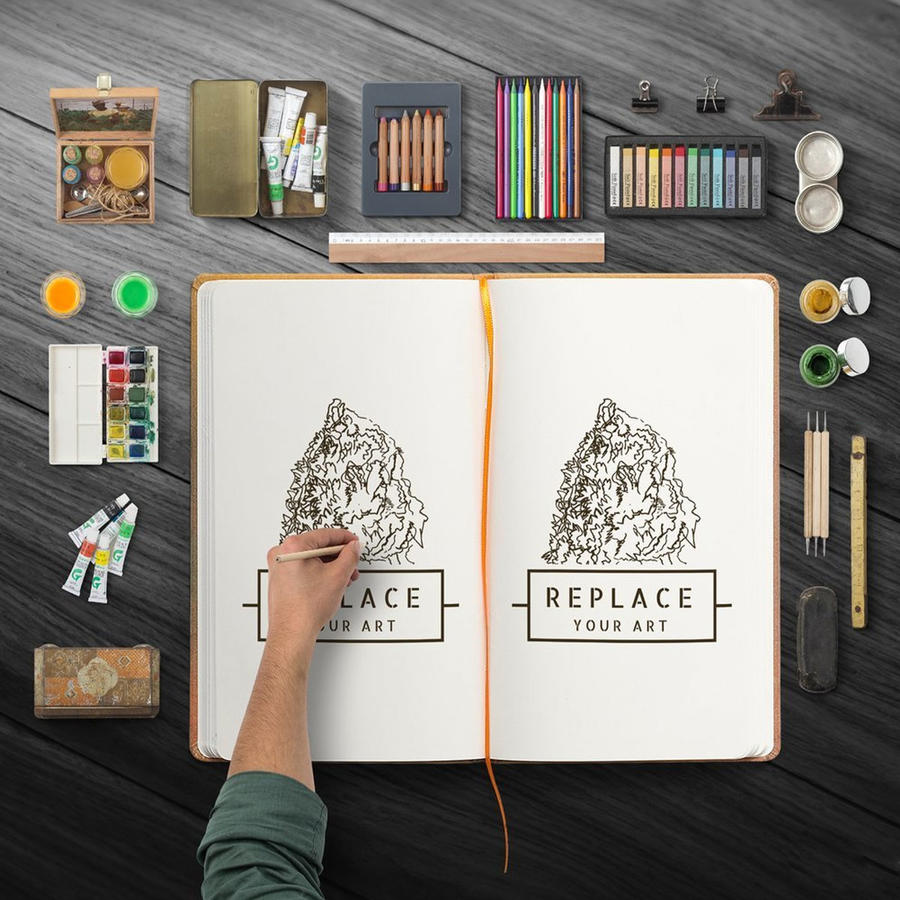 绘画本场景样机