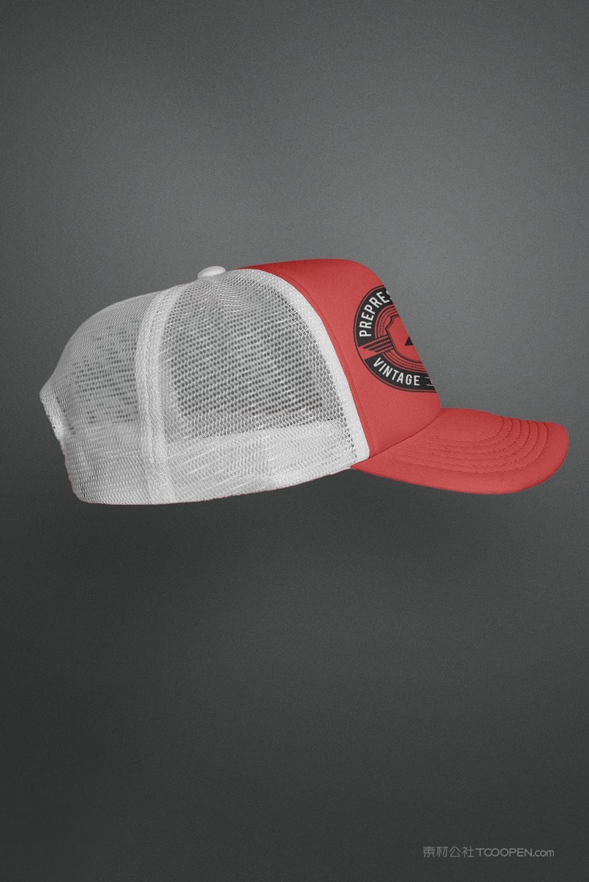 鸭舌帽子样机效果图棒球帽帽檐帽顶