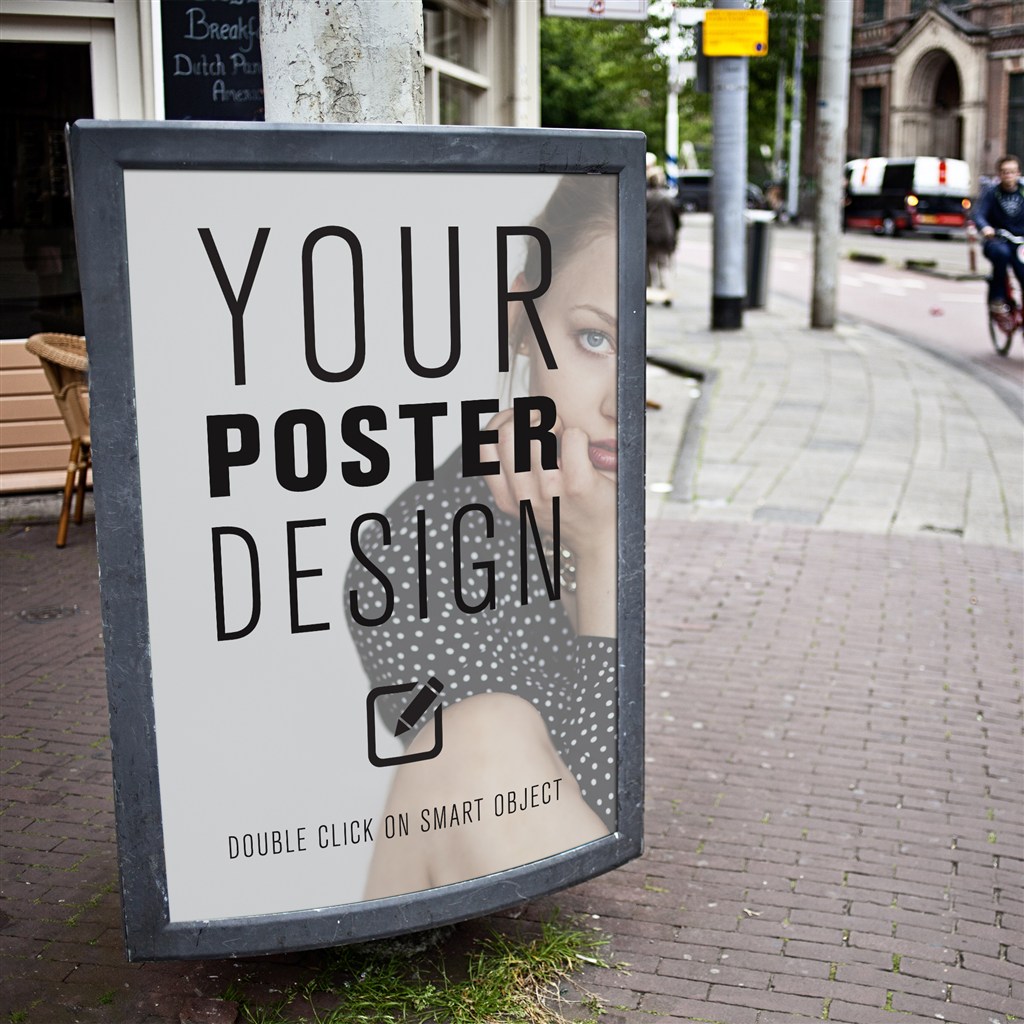 户外海报灯箱广告路牌