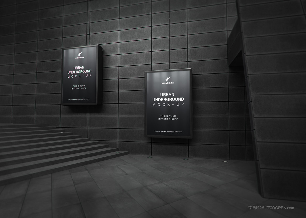 灯箱广告牌样机