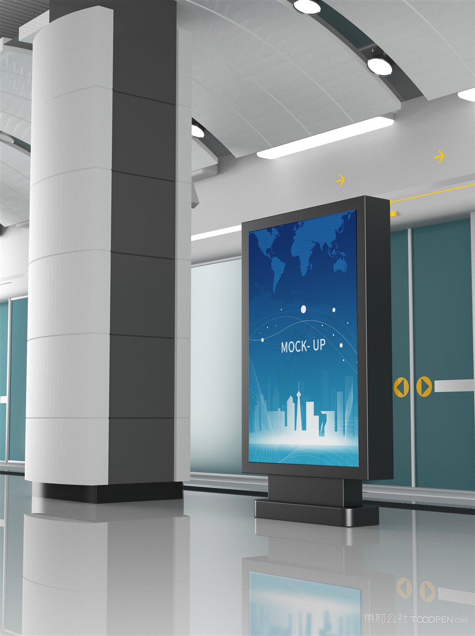 地铁站灯箱样机