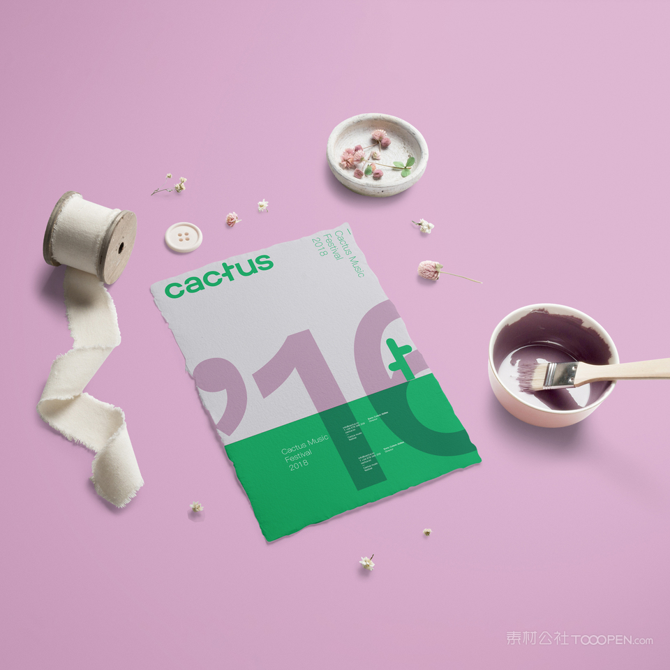 品牌vi宣传单贴图样机