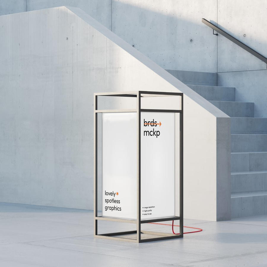 海报形象导视系统指示牌室外环境展示 (1)