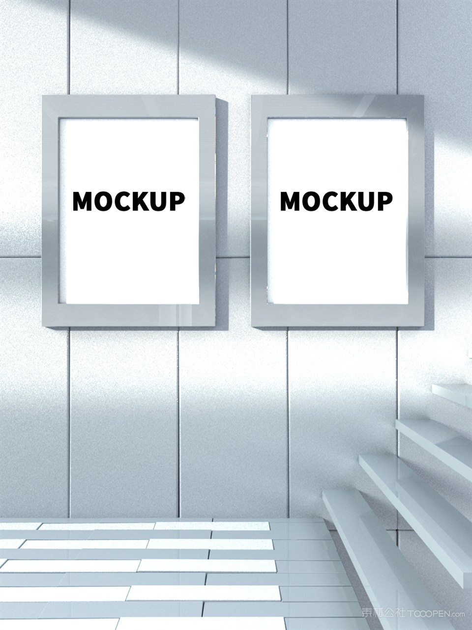 地铁口海报样机