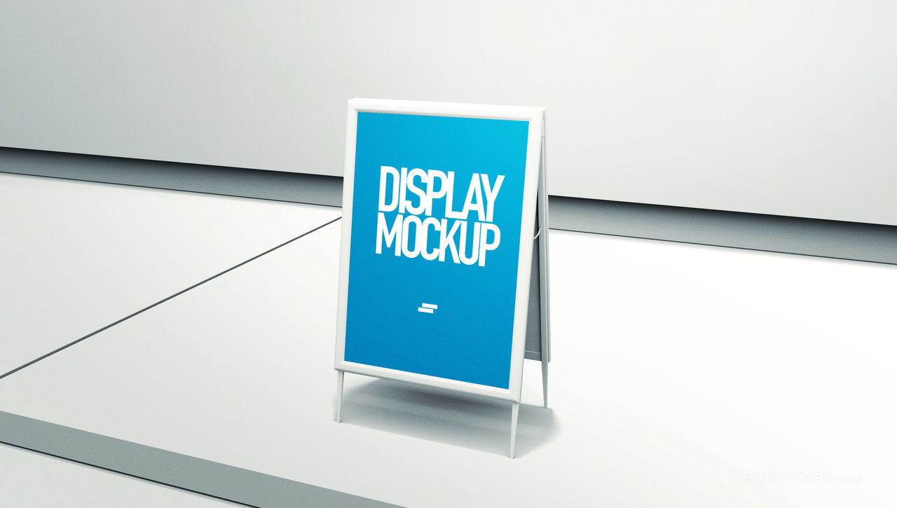 机场灯箱海报样机