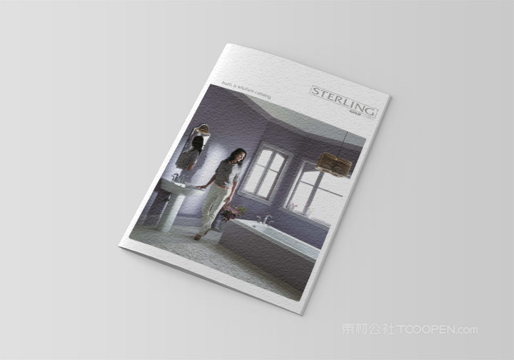 家装杂志竖版骑马钉画册样机 (3)