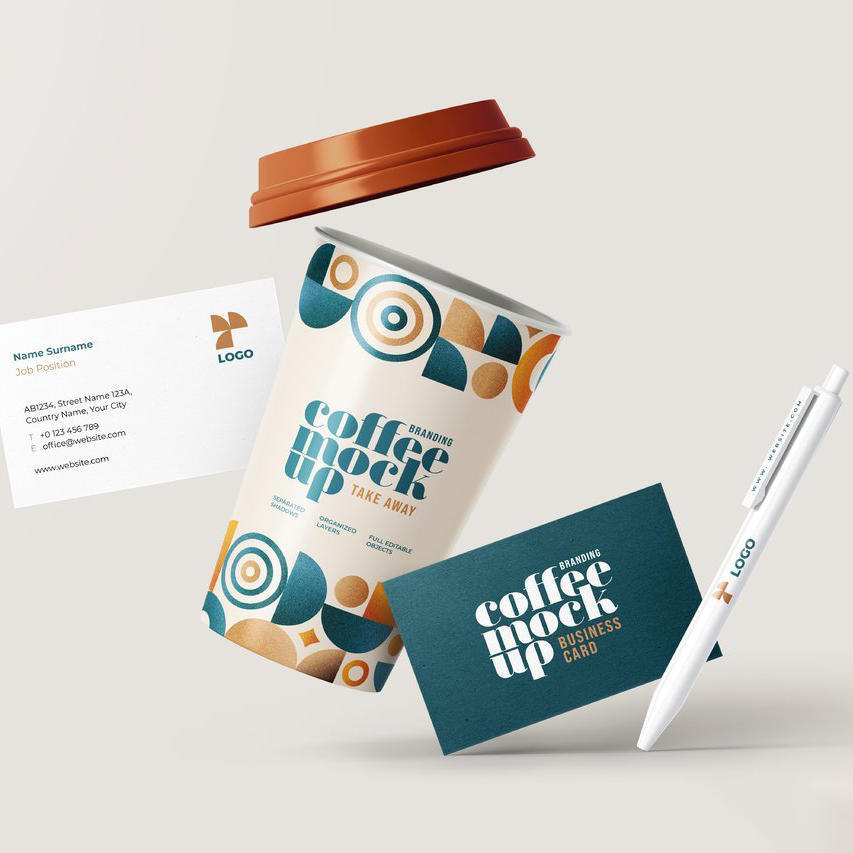 品牌奶茶咖啡logo定制vi包装展示样机 (4)