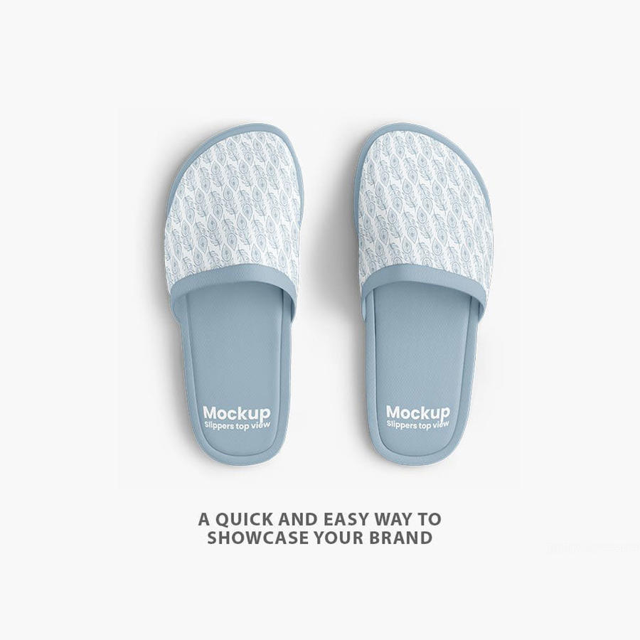 拖鞋顶视图样机