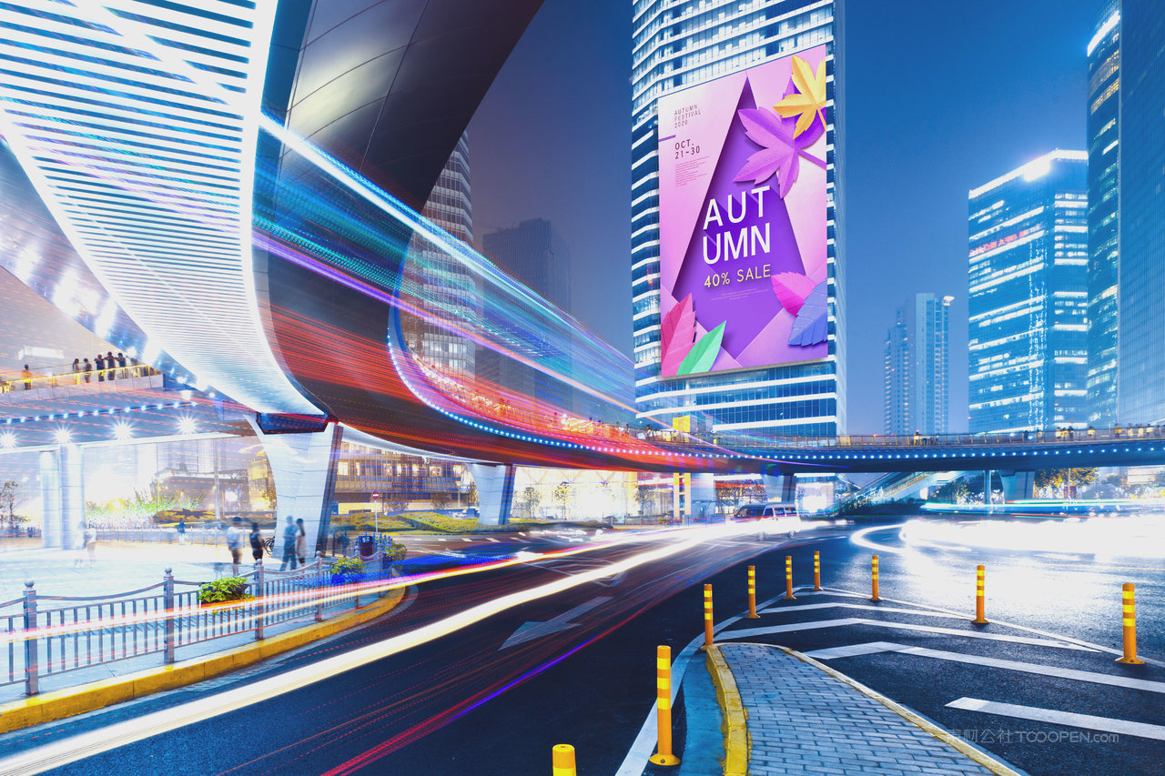 大型户外广告牌高层楼体广告样机 (3)