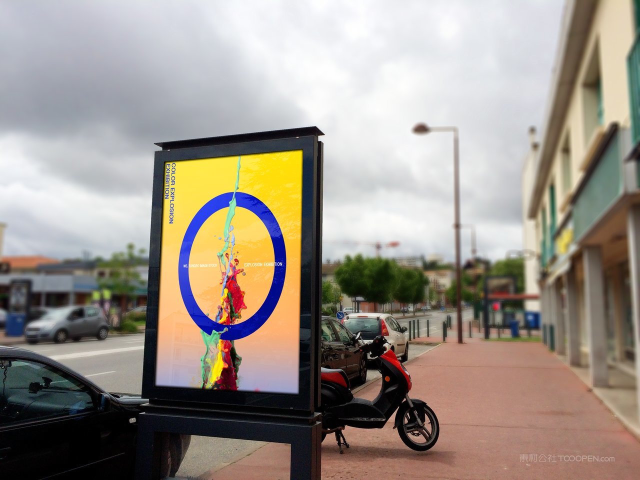 户外灯箱海报场景样机 (14)