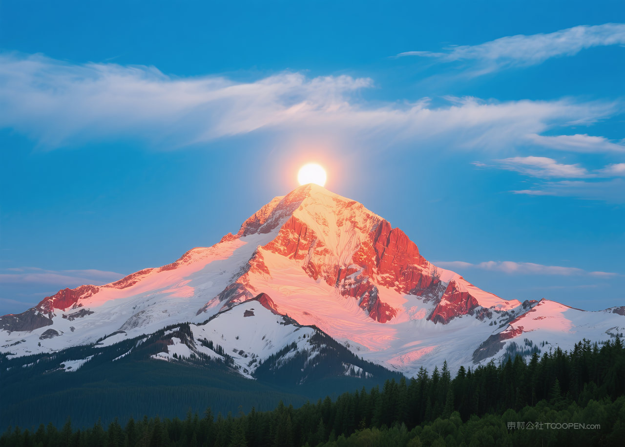 风景唯美自然天空日出云彩