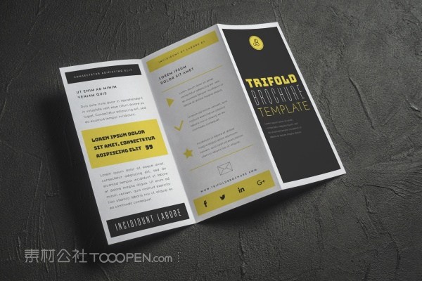 三折页样机模板