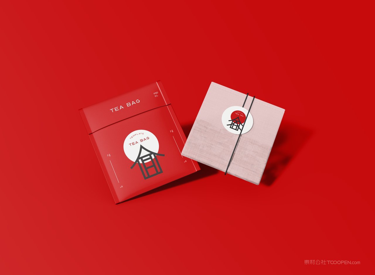 简易便携茶包创意茶叶包装ps样机合集 (5)