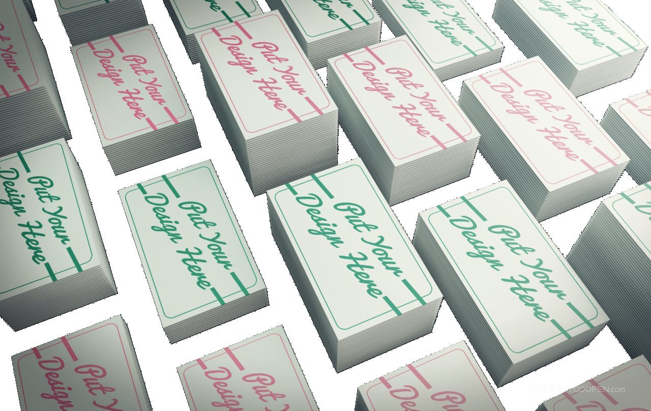 平铺名片贴图场景样机 (7)