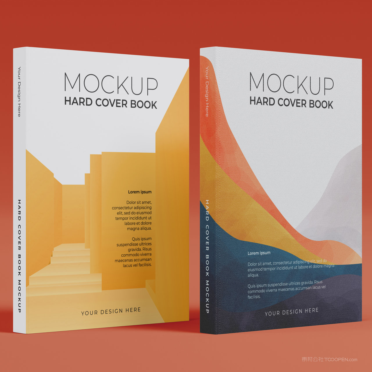 书本产品画册封面设计贴图样机