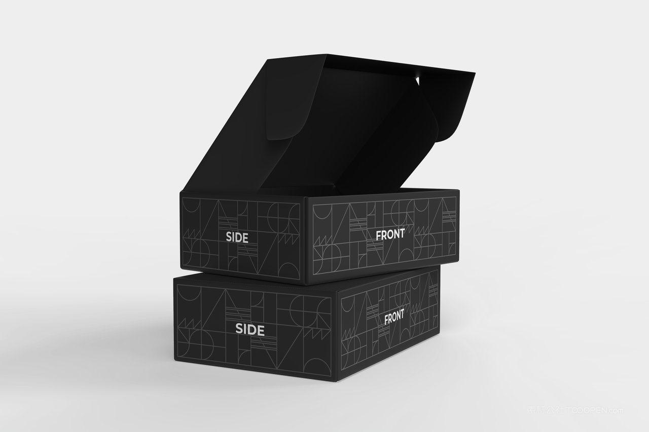 【2064期】飞机盒纸盒贴图样机 (4)