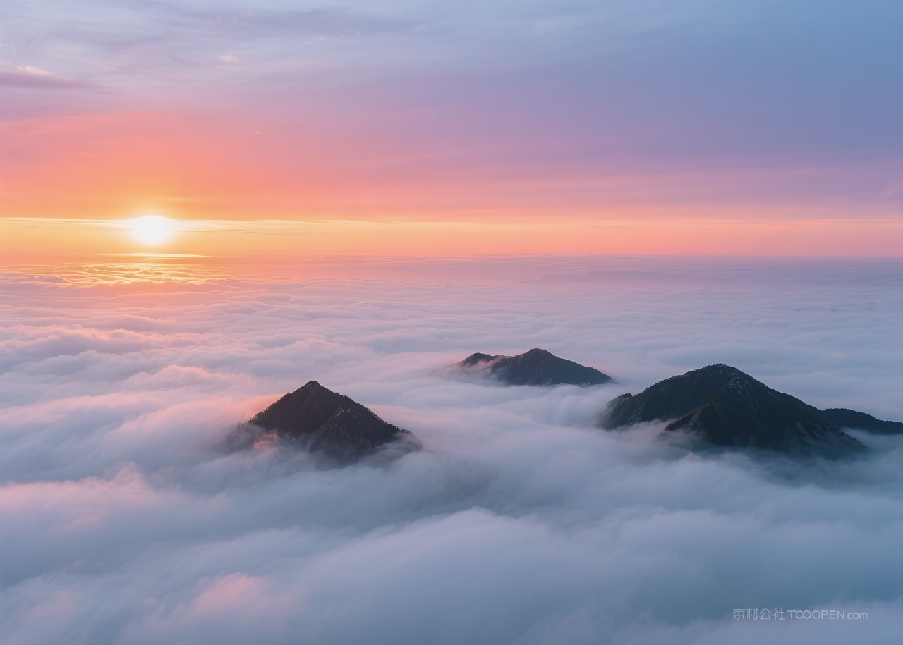 唯美高清云层自然日落云彩风景天空
