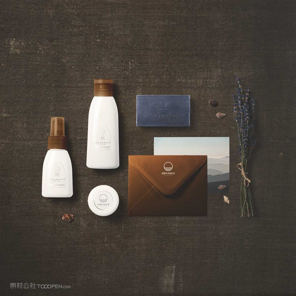 酒店化妆品vi样机模板贴图