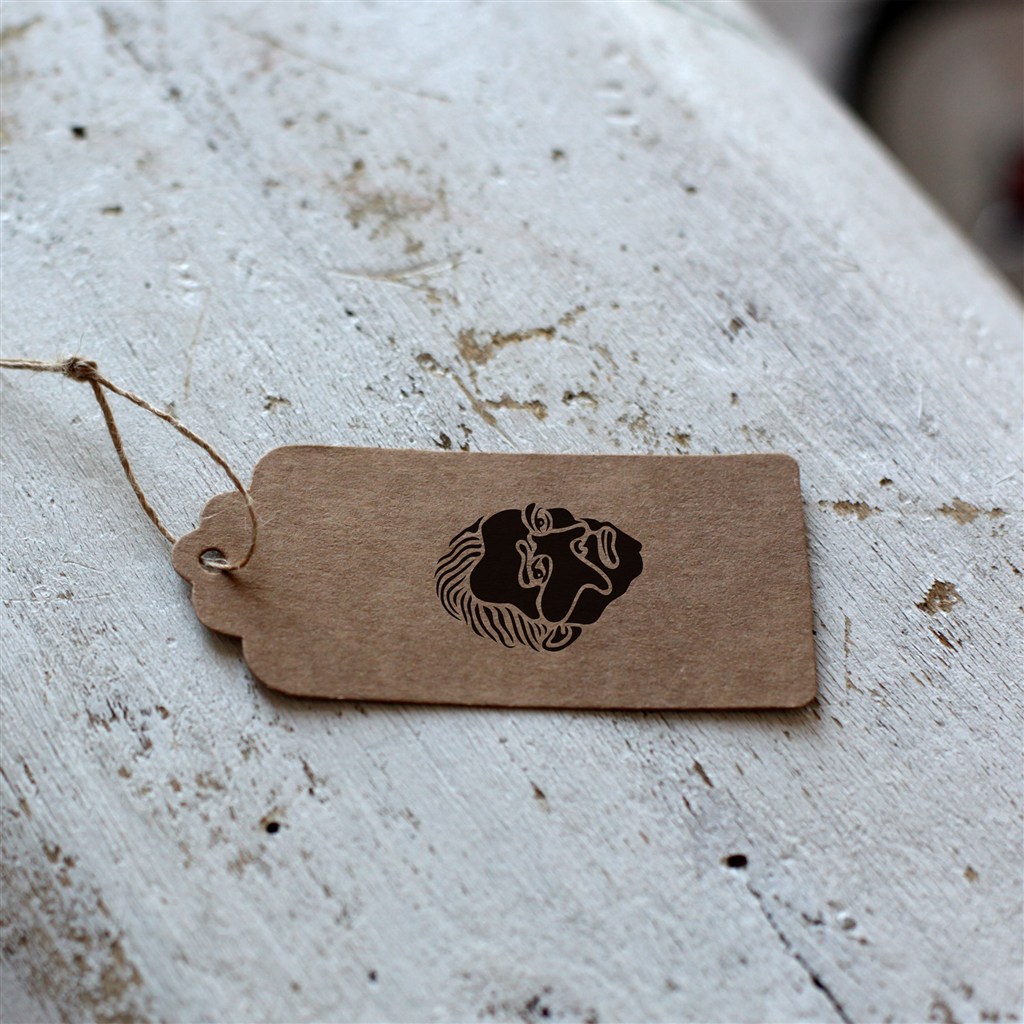 服饰吊牌牛皮纸样机