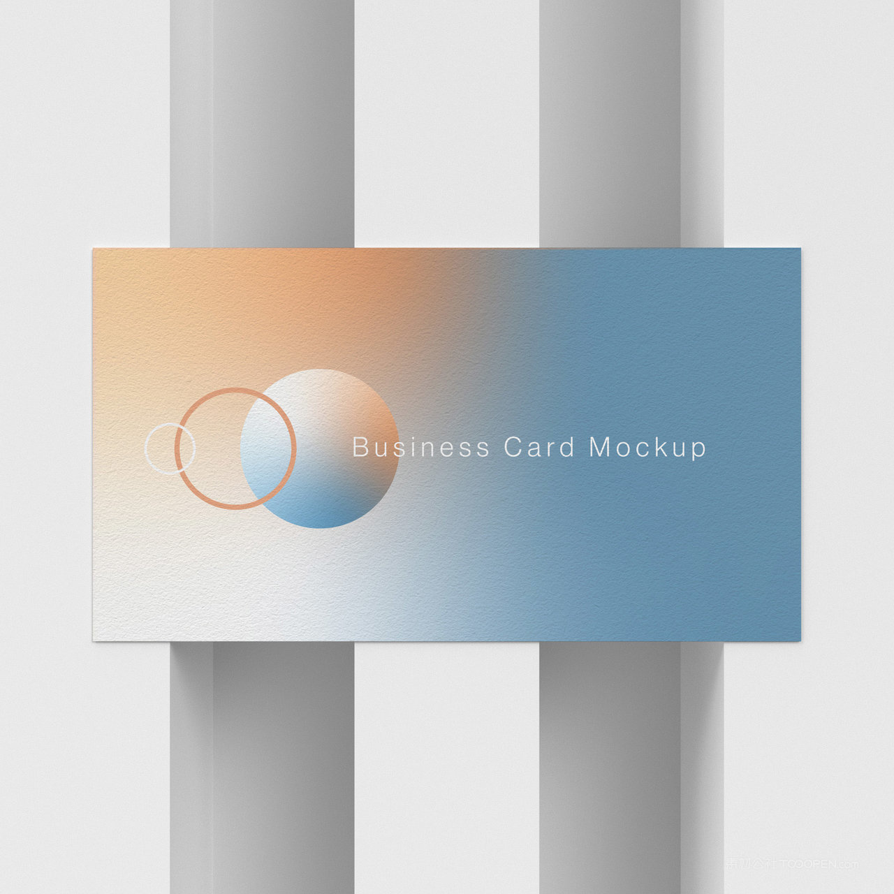 企业名片个性名片渐变名片贴图样机