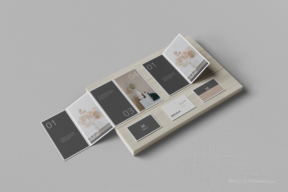 折页小册子样机