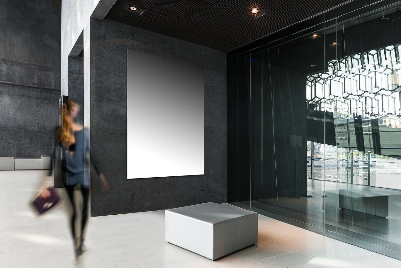 商场墙体海报展示样机