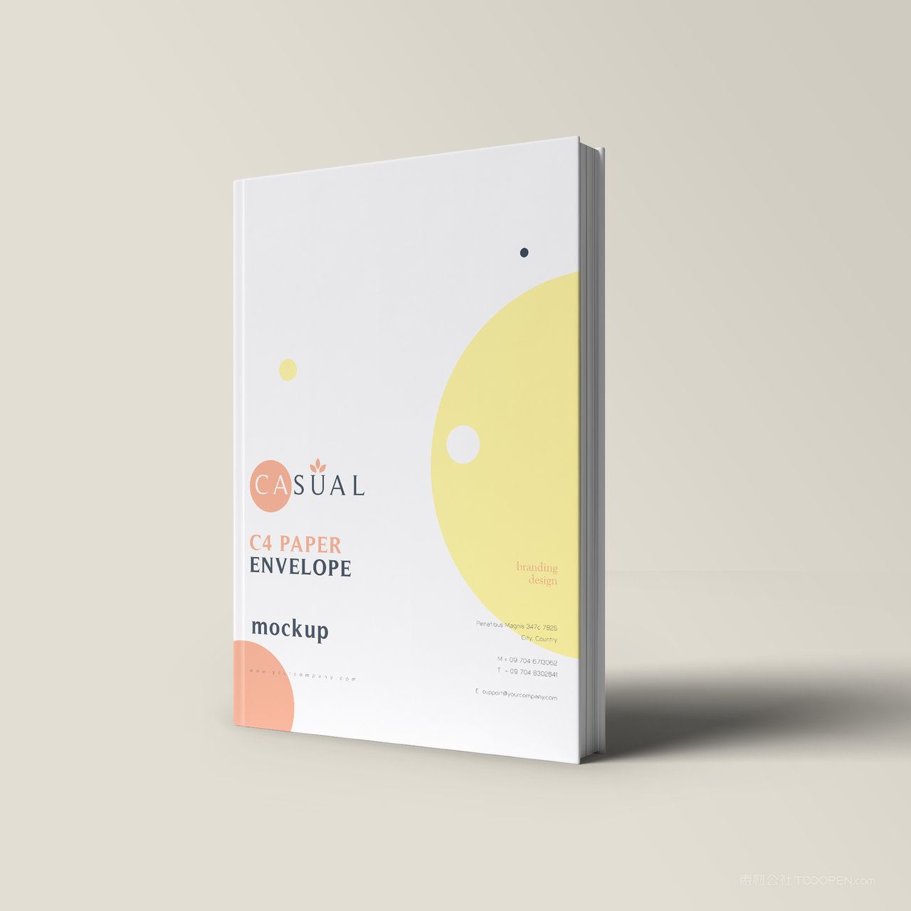 产品画册书本封面贴图样机