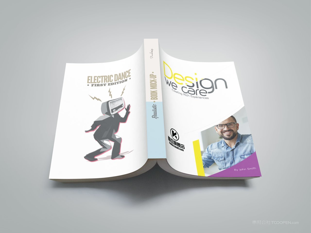 精装书本厚脊书籍场景高清样机 (36)