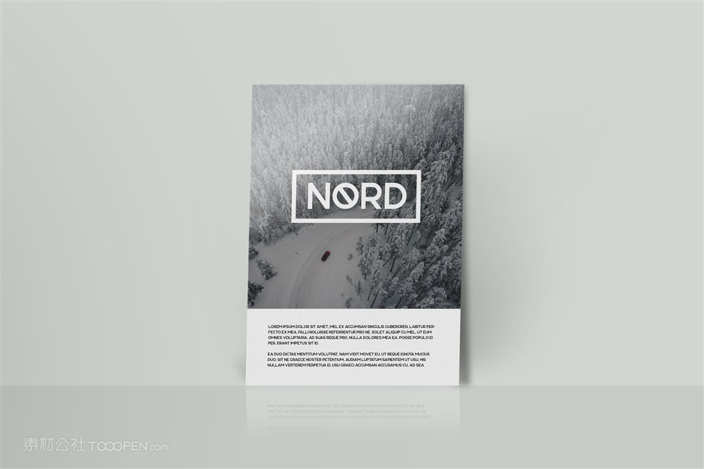 海报a4宣传单样机素材