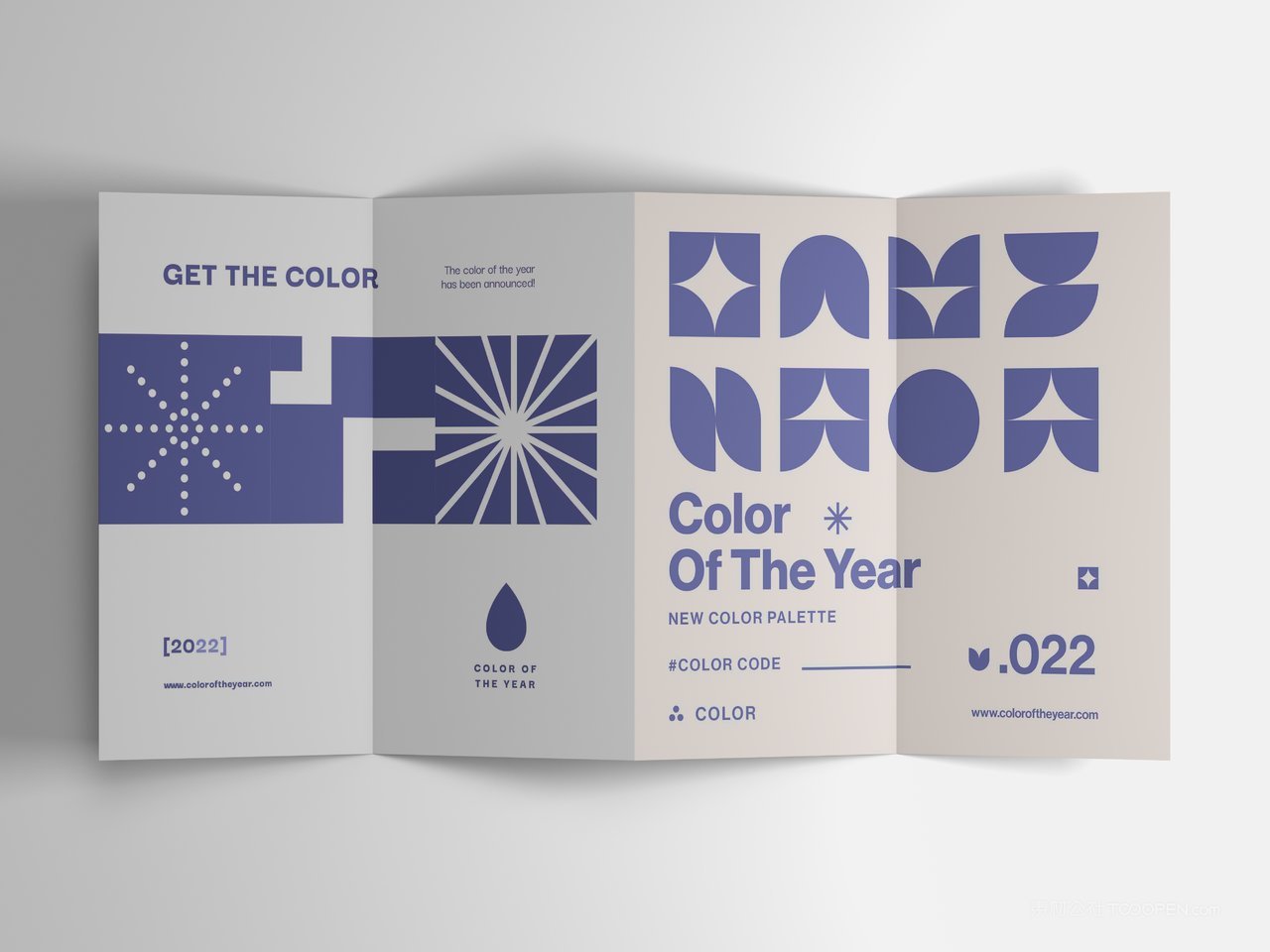 四折页品牌文创企业ps分层智能样机