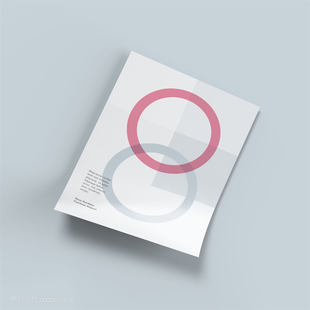 纸片上的图案样机