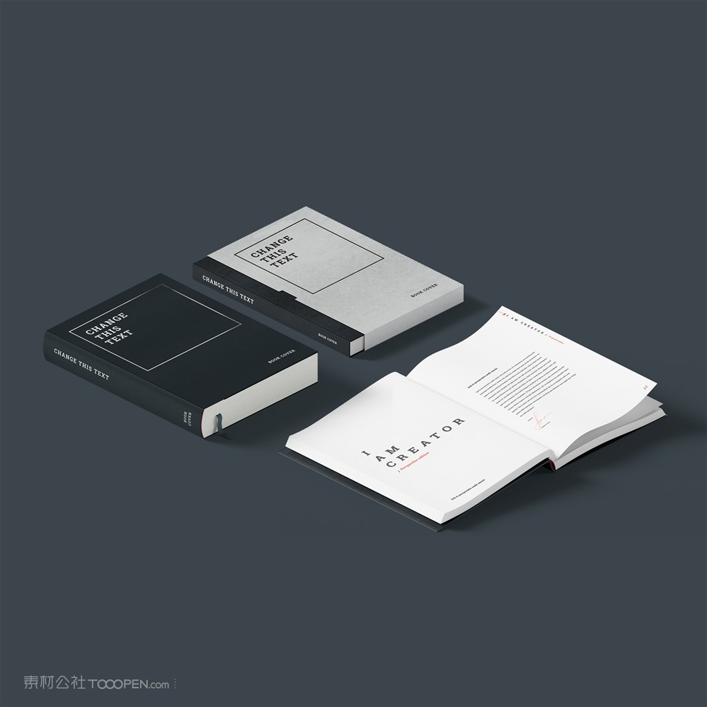 书籍内页贴图样机