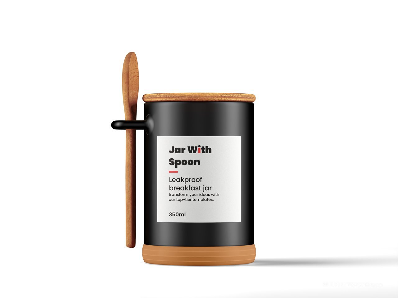 带木勺的橡胶底罐样机