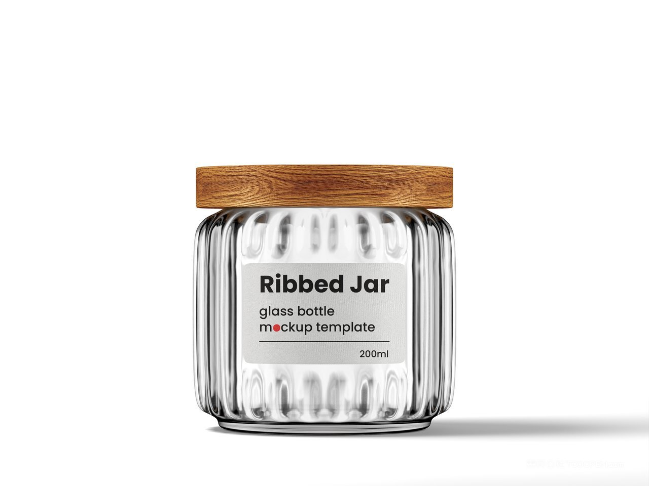 带木盖的罗纹罐样机