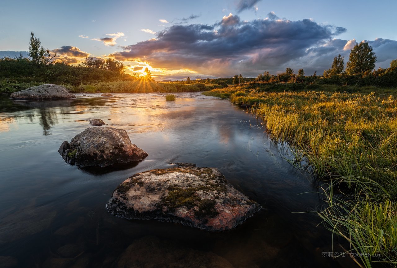 挪威风景画高清摄影图片