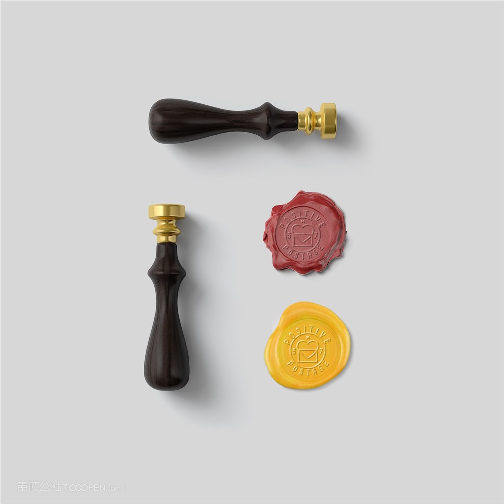 蜡封印章样机素材