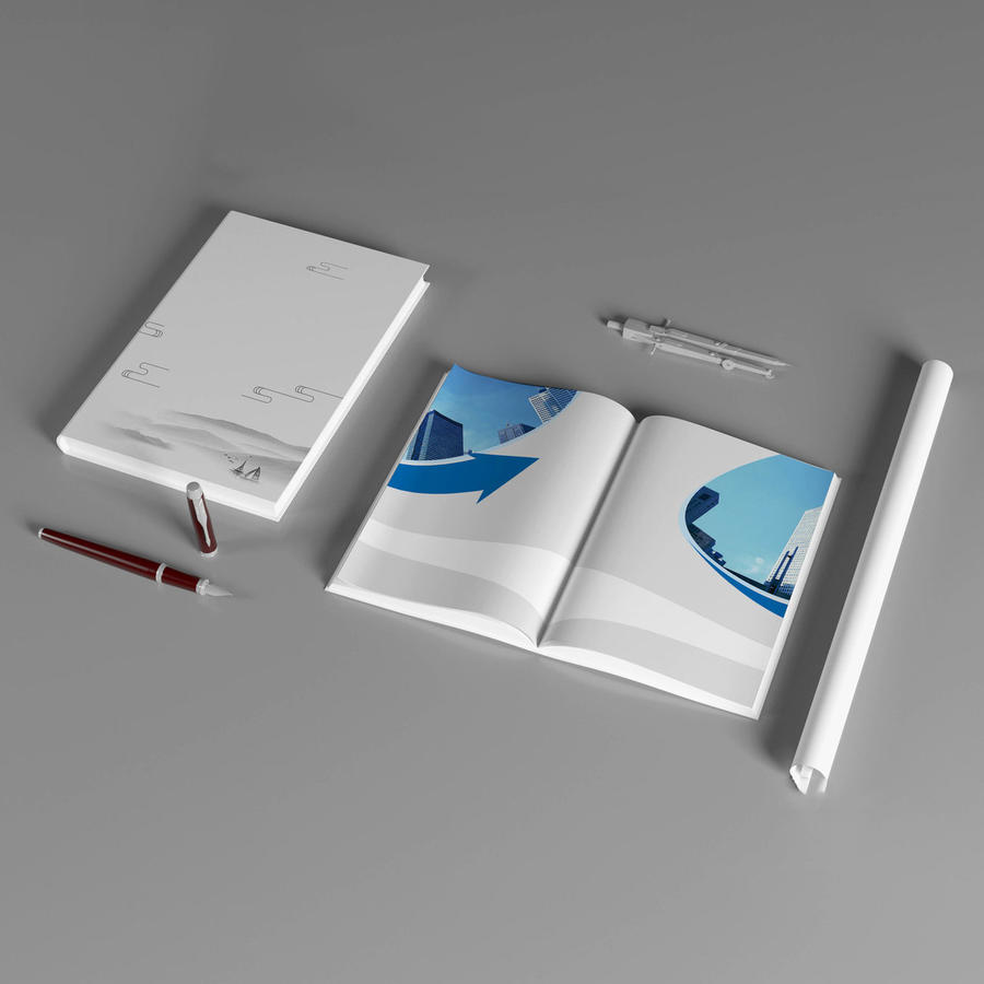 画册内页样机