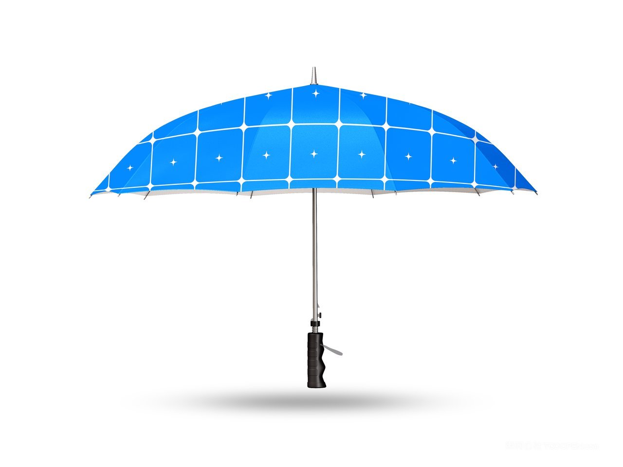 打开的雨伞样机