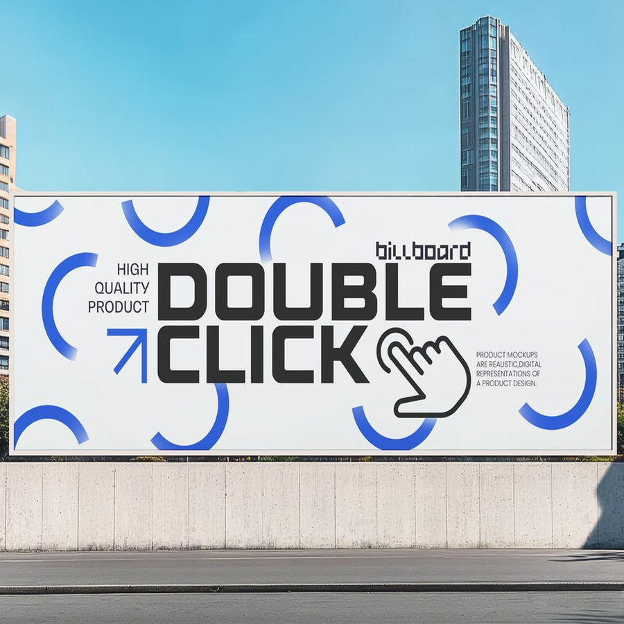 城市广告牌样机