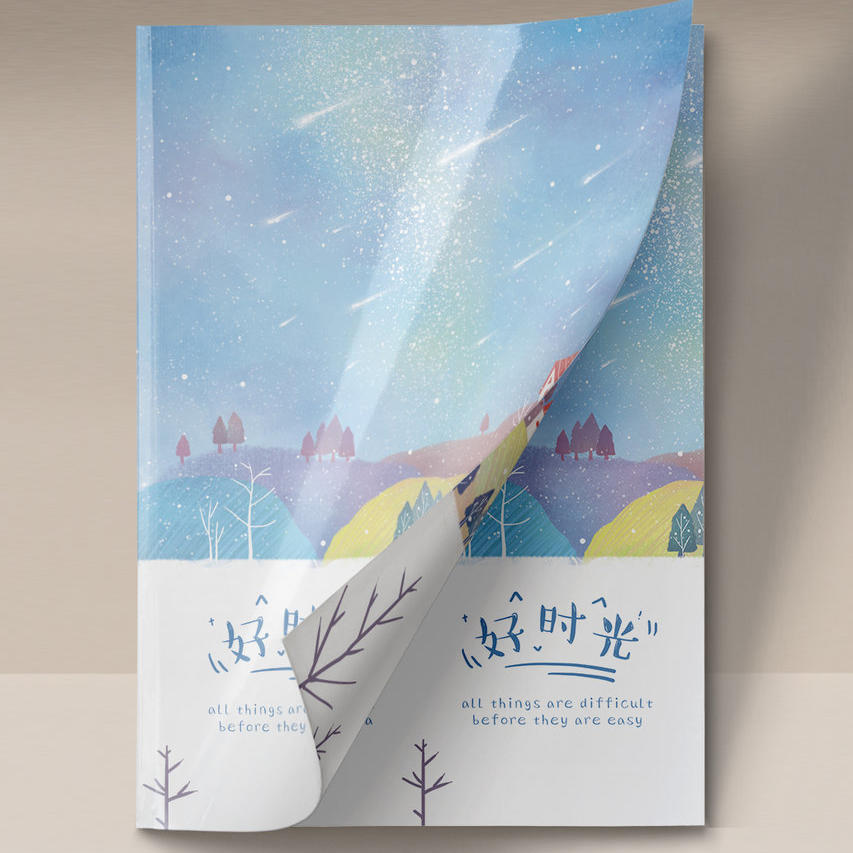 时尚小清新品牌宣传册样机