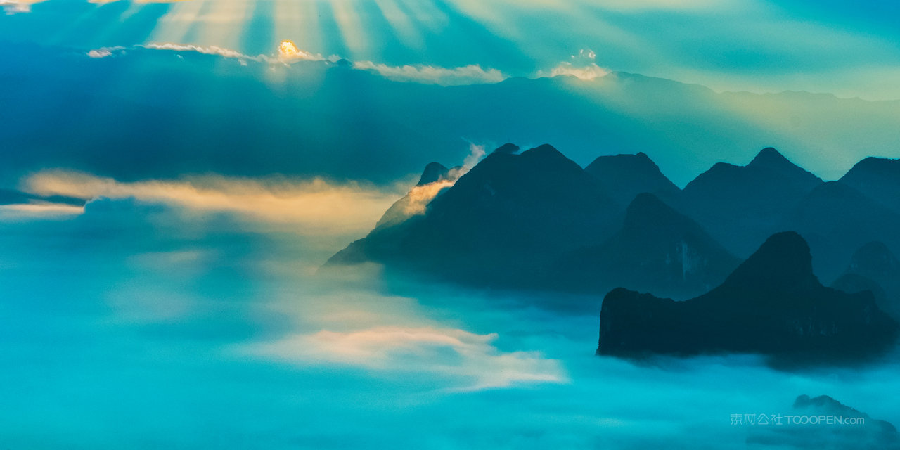 高清桂林山水风景画图片